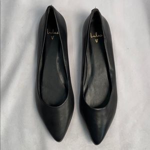 Lulu’s Black Vegan Leather Flats